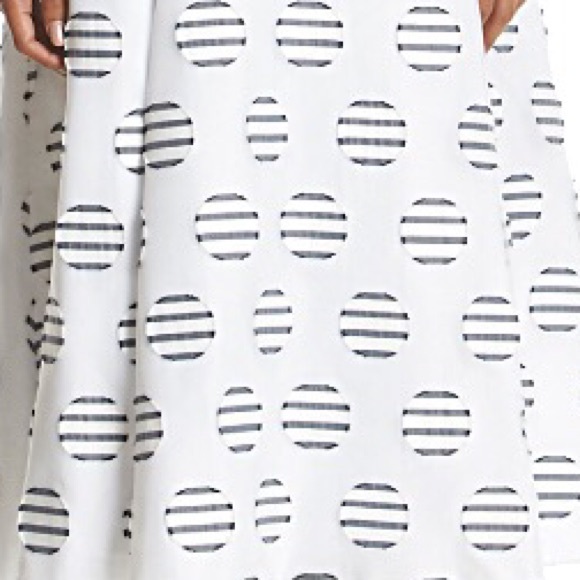 Calvin Klein-Navy/Wht Burnout Dot Dress - Picture 4 of 4